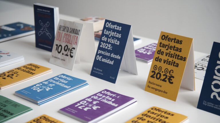Ofertas Tarjetas de Visita 2025: Precios desde 0,10€/unidad