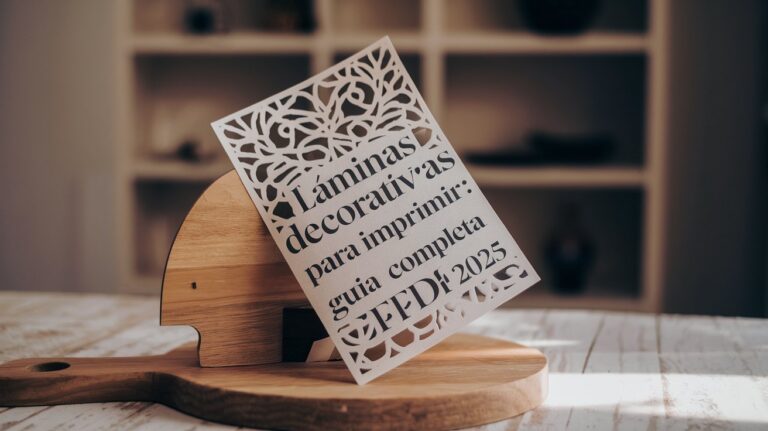 Láminas Decorativas para Imprimir: Guía Completa PDF 2025